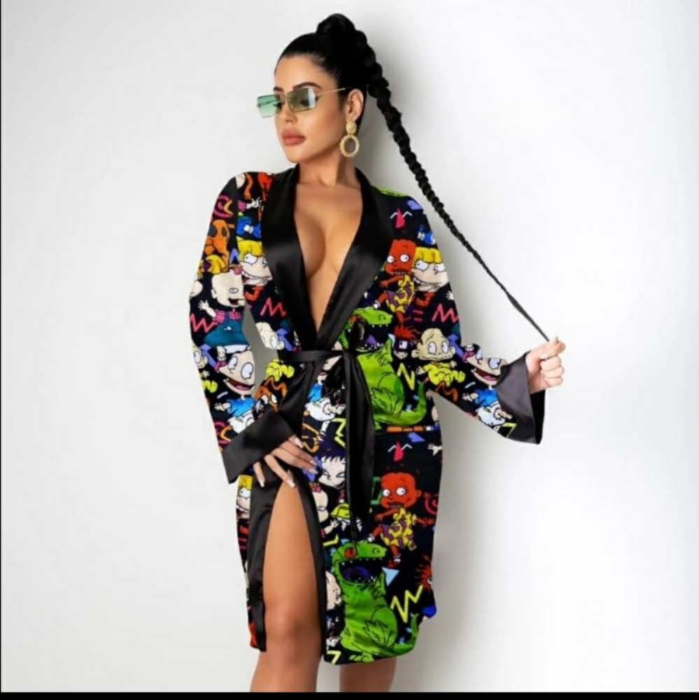 Rugrats women's silky robe
